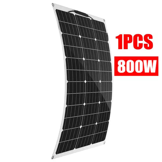 800W 1600W Solar Panel 18V PET Flexible Solar System Solar Panel Kit