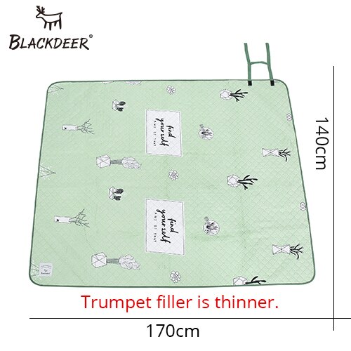 BLACKDEER Camping Mat For Family Nation Style Printed Thicken Waterproof Picnic Beach Mat Child Play Spring Machine Washable