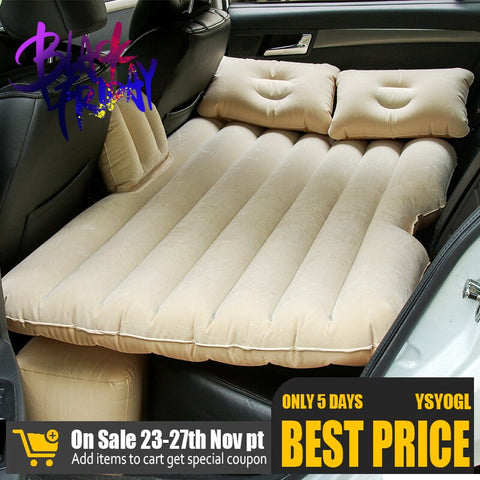 Car Air Inflatable Travel Mattress Bed for Back Seat Multi Functional Sofa Pillow Outdoor Camping Mat Cushion Universal 2022