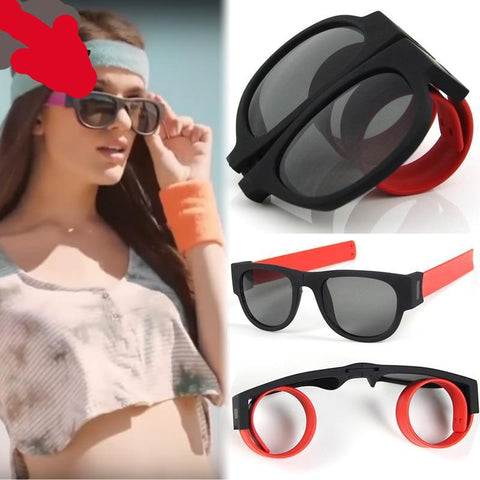 Modern Portable Unisex Slap Wrist Clap Ring Polarized Beach Sunglasses For Outdoor Men Women - Urban Gears Unlimited