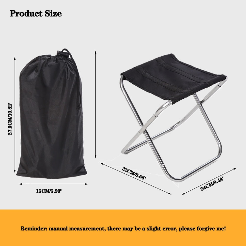 Folding Small Stool Bench Stool Portable Outdoor Mare Ultra Light Subway Train Travel Picnic Camping Fishing Chair Foldable