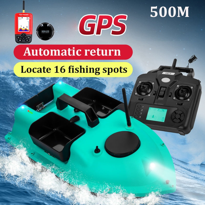GPS 500M Remote Control Auto Bait Fish Finder Boat