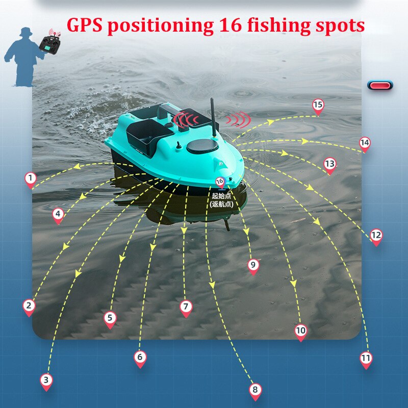 GPS 500M Remote Control Auto Bait Fish Finder Boat