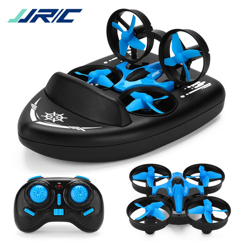 JJRC H36F RC Mini Drone Altitude Hold Headless Mode 3 in 1 Sea land Air flight 2.4G 6-Axis Quadcopter Boat RC Helicopter For Kid