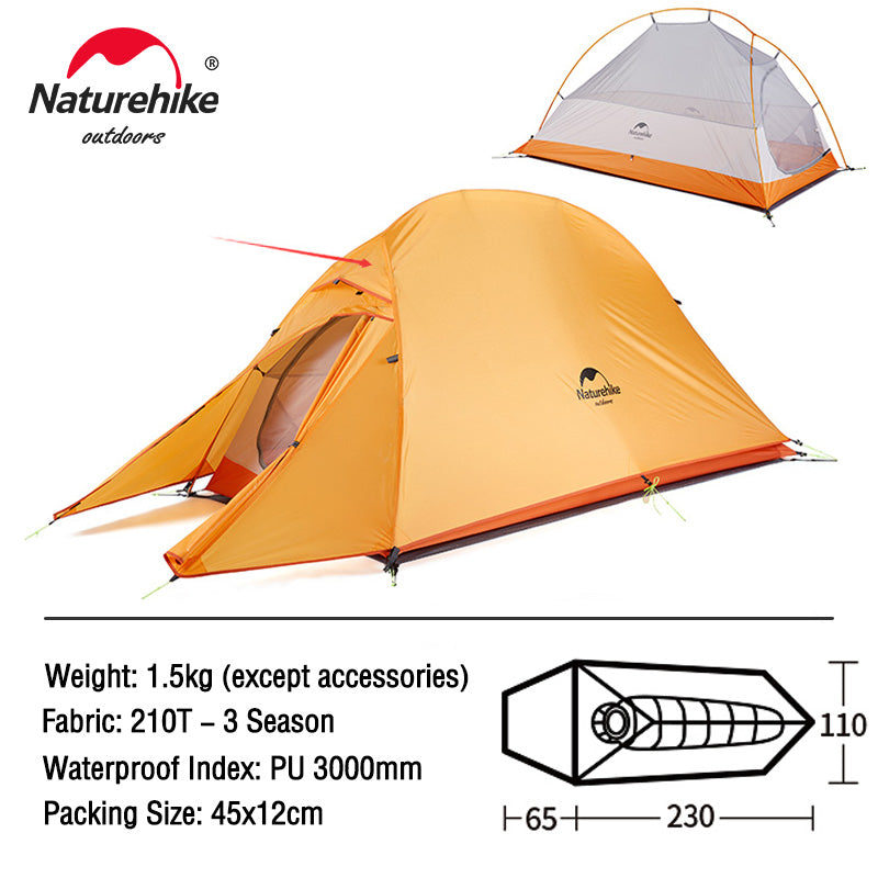 Ultralight Backpacking Waterproof Wild Camping Hiking Travel Tent