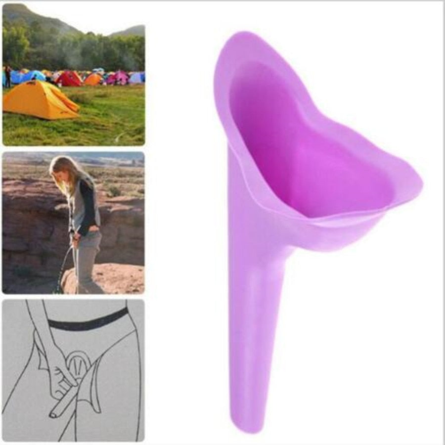 New Portable Women Urinal For Outdoor Travel Camping | Soft Silicone Urinal For Females Stand Up Pee - Urban Gears Unlimited