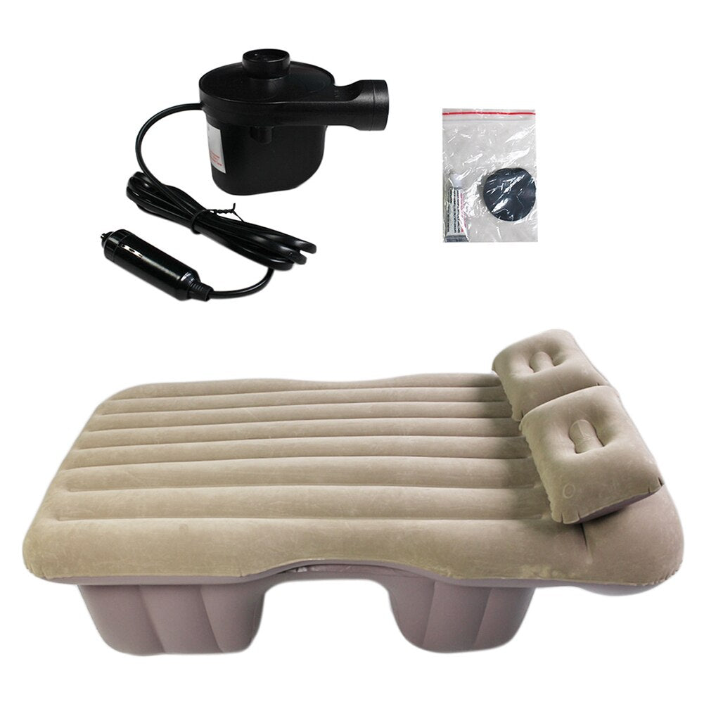 Outdoor With Pump Pillow Car Air Mattress Foldable Multifunctional Rear Seat Waterproof SUV Bed Motors Inflatable Portable