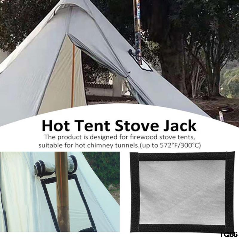 Portable Tent protective cover Wood Fire Stove Smoke Chimney Stove Tube Fire Pipe Road Anti-scalding Protection Ring Refractory