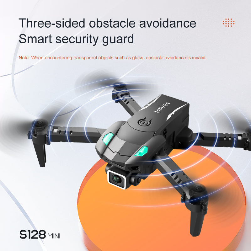 S128 Mini Drone 4K Profesional Obstacle Avoidance Dual Camera Foldable RC Quadcopter Dron FPV Remote Control Helicopter Toys