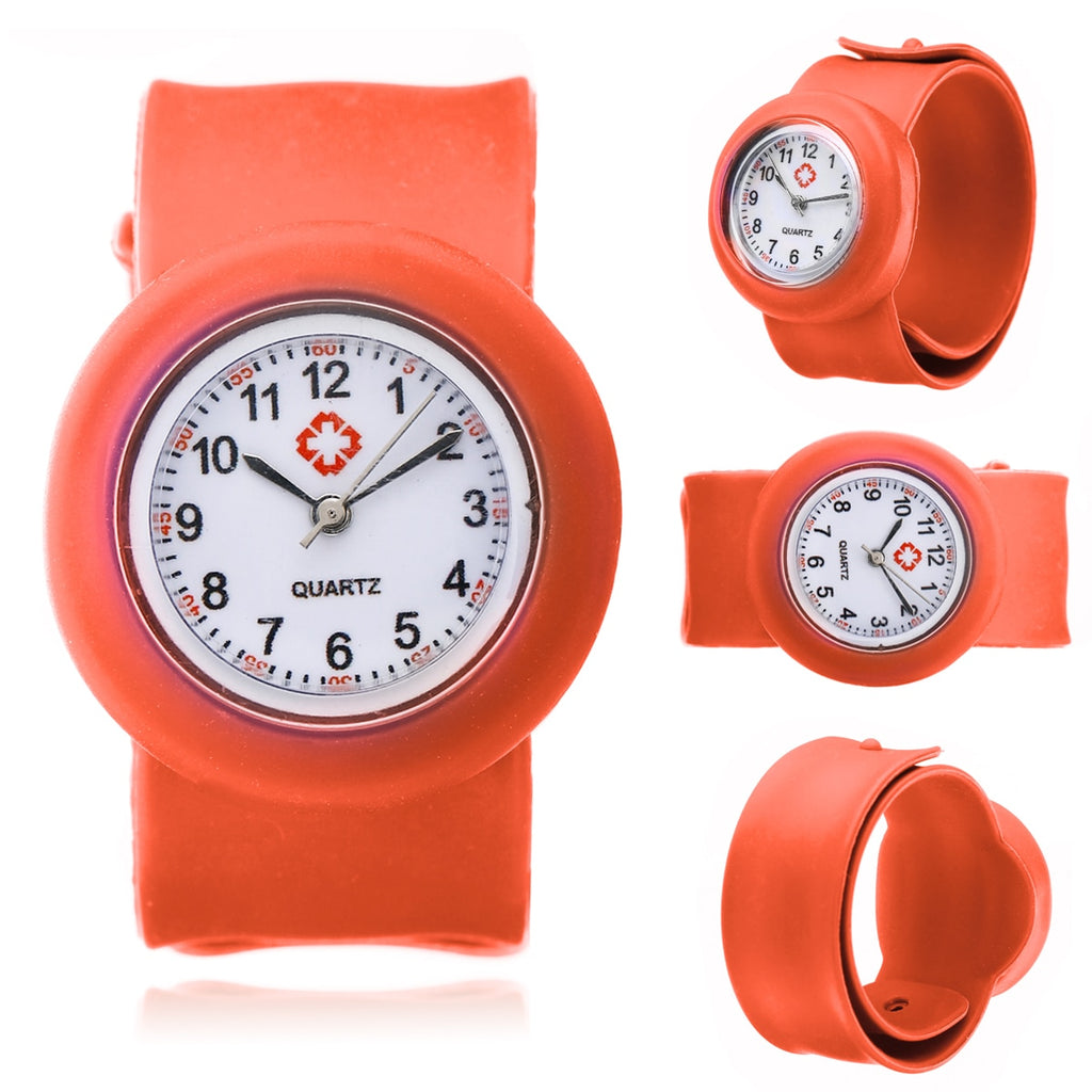 Colored Silicone Slap-On Nurse Quartz Watch Quartz For Girl And Boy Kids. - Urban Gears Unlimited