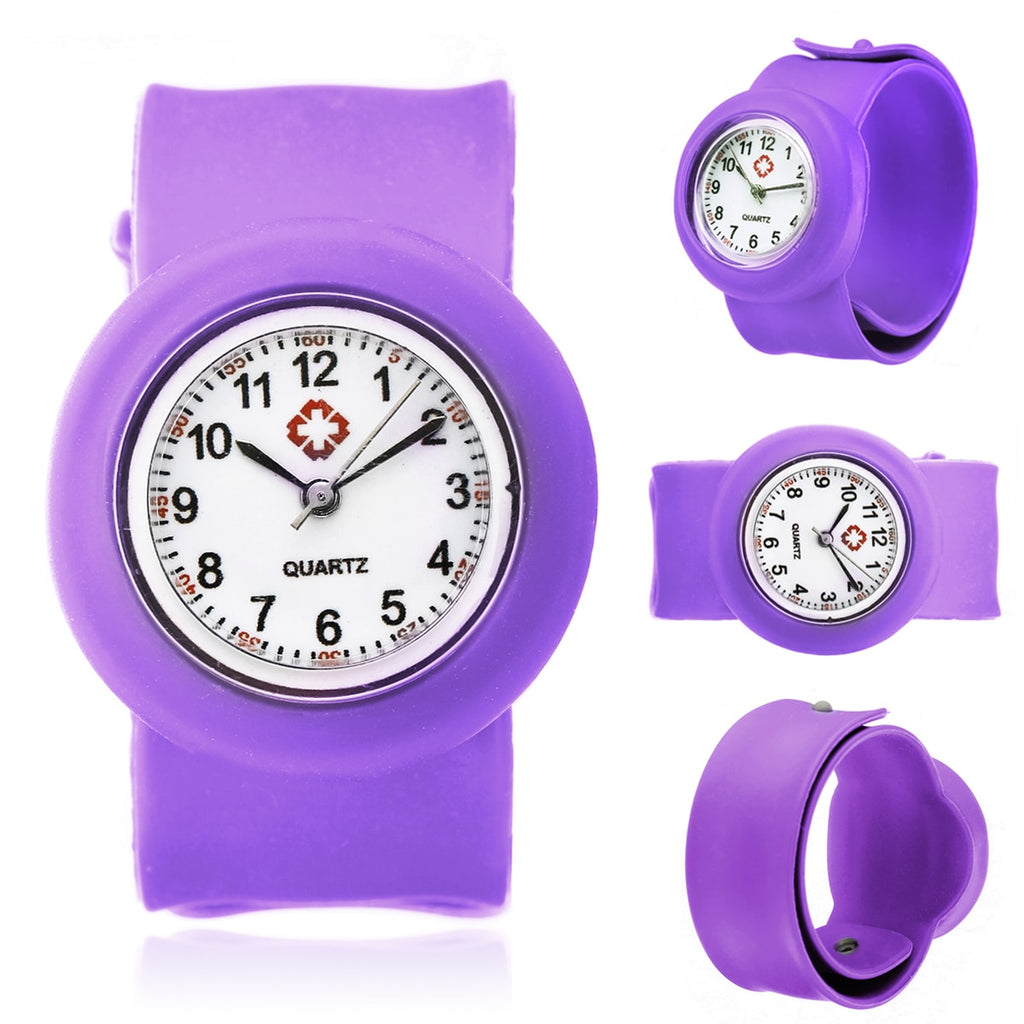 Colored Silicone Slap-On Nurse Quartz Watch Quartz For Girl And Boy Kids. - Urban Gears Unlimited
