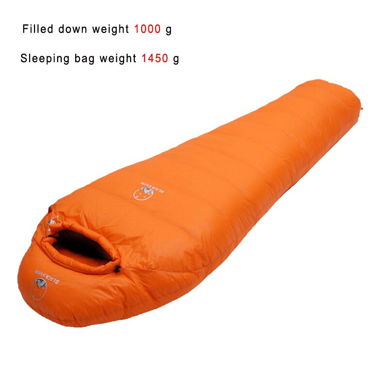 Light Weighted Thermal Mummy Style White Goose Down Sleeping Bag For All Seasons Travel