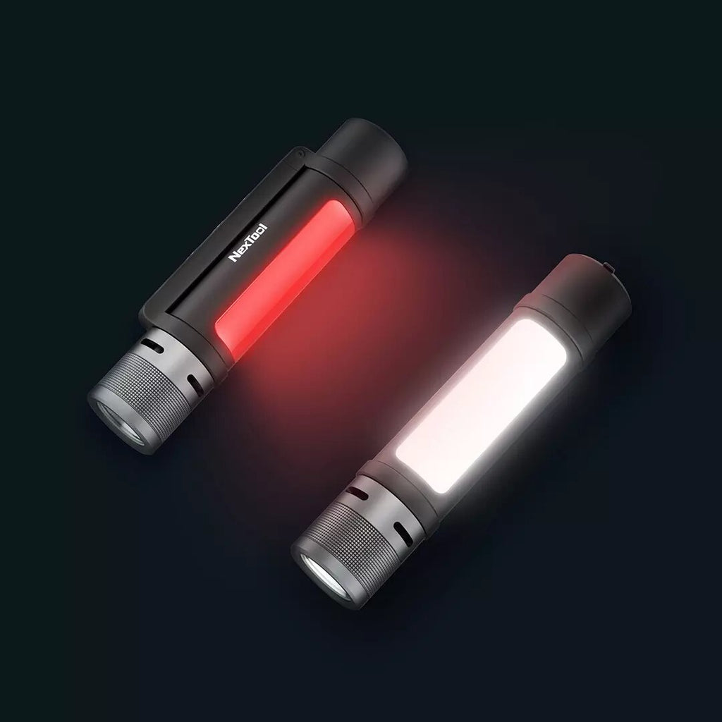 A 10000 Lumens Flashlight | An Alarm Mobile Power Bank With A Magnetic USB-C Charging Work Light