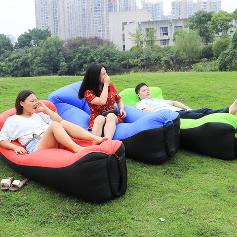 Pillow Sofa Air Inflatable Lazy Hangout Air Bed Lounger Sleeping Bag - Urban Gears Unlimited
