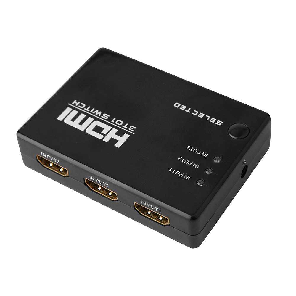 HDMI Switcher with 3 Ports and Remote - Urban Gears Unlimited